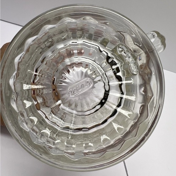 Domex German Beer Stein w/ Pewter Eagle Head Lid Etched Glass Beer Mug - Picture 8 of 10